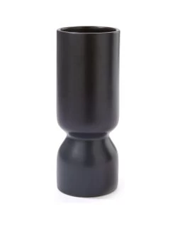 Very Home Black Hand-Finished Ceramic Vase