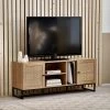 Julian Bowen Padstow TV Unit - Fits up To 55 Inch TV - Oak -Home Comprehensive UX3MY SQ1 0000000006 OAK RSr