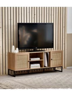 Julian Bowen Padstow TV Unit - Fits up To 55 Inch TV - Oak