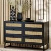 Julian Bowen Padstow 6 Drawer Chest -Home Comprehensive UX5CZ SQ1 0000000004 BLACK RSr
