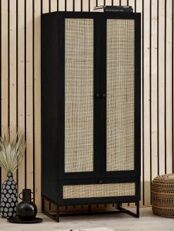 Julian Bowen Padstow 1 Drawer, 2 Door Wardrobe