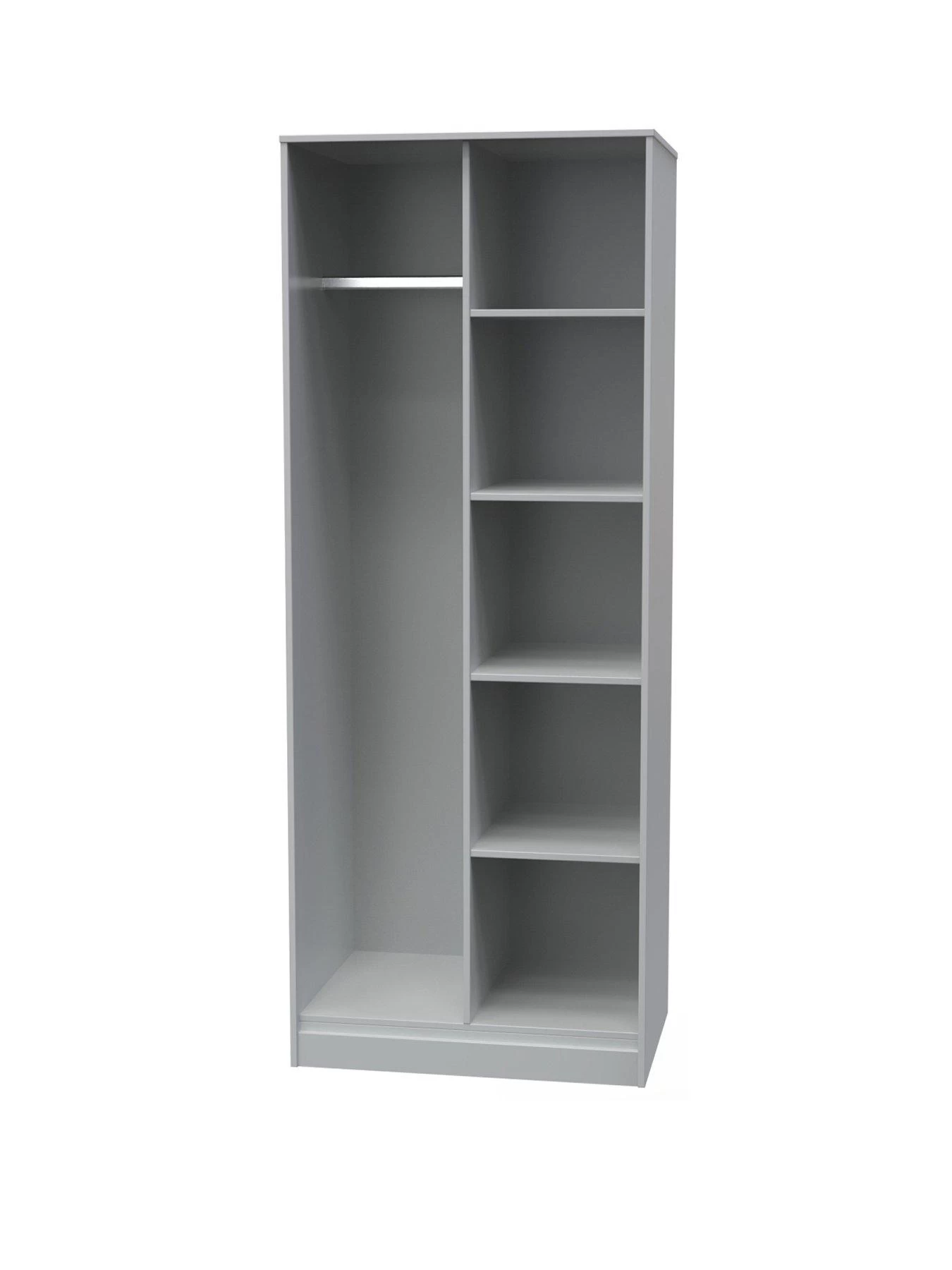 SWIFT Cube Ready Assembled Open Shelf Unit - Grey - FSC® Certified 4 SWIFT Cube Ready Assembled Open Shelf Unit - Grey - FSC® Certified - Image 2