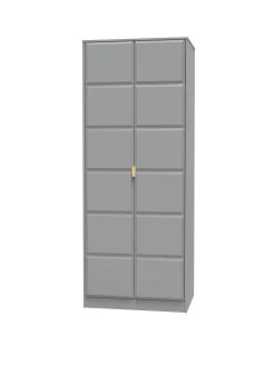 SWIFT Cube Ready Assembled 2 Door Wardrobe - FSC® Certified 12 SWIFT Cube Ready Assembled 2 Door Wardrobe - FSC® Certified -Home Comprehensive UY6HS SQ3 0000000005 GREY SLa