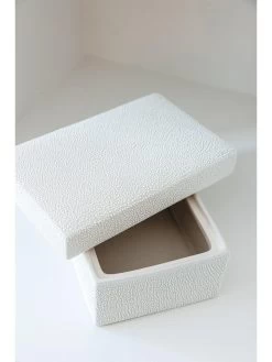 Chapter B Textured Ceramic Storage Box 11 Chapter B Textured Ceramic Storage Box -Home Comprehensive UY7FR SQ5 0000000067 CREAM SLd3