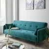 Very Home Cadiz Velvet Sofa Bed - Blue - FSC® Certified -Home Comprehensive V2K5Y SQ1 0000000020 BLUE RSr