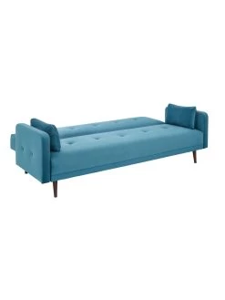 Very Home Cadiz Velvet Sofa Bed - Blue - FSC® Certified -Home Comprehensive V2K5Y SQ5 0000000020 BLUE SLd