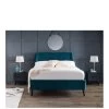 Julian Bowen Frida Curved Velvet Bed - Teal 2 Julian Bowen Frida Curved Velvet Bed - Teal -Home Comprehensive V2TJA SQ1 0000000082 TEAL SLa