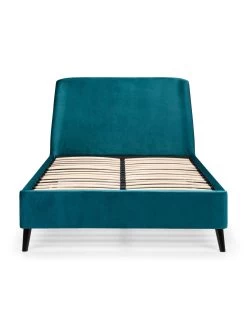 Julian Bowen Frida Curved Velvet Bed - Teal -Home Comprehensive V2TJA SQ6 0000000082 TEAL SLd3