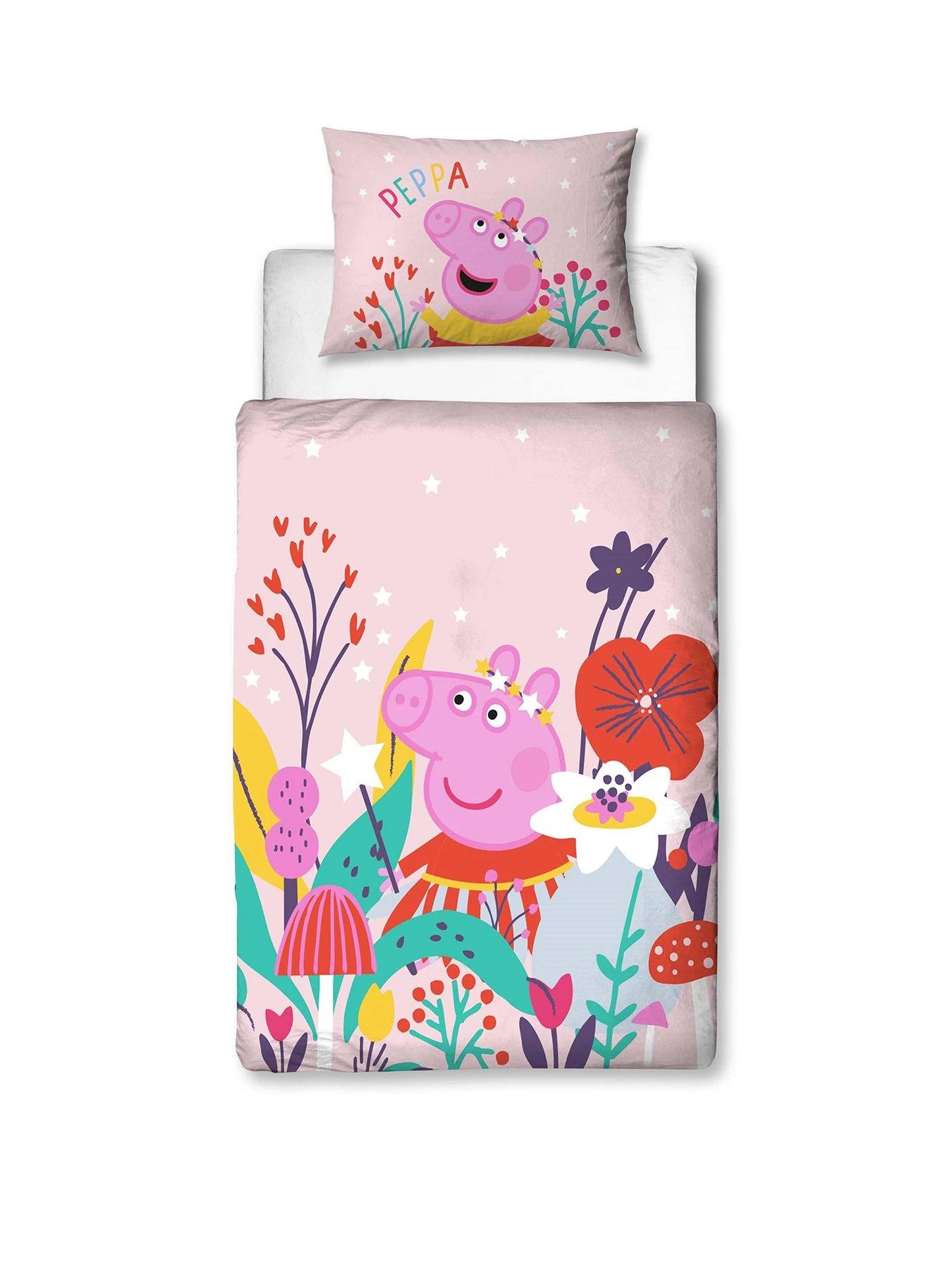 Peppa Pig Magic Junior Panel Duvet - Pink 4 Peppa Pig Magic Junior Panel Duvet - Pink - Image 2