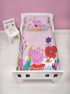 Peppa Pig Magic Junior Panel Duvet - Pink 9 Peppa Pig Magic Junior Panel Duvet - Pink -Home Comprehensive V3MLB SQ4 0000000063 PINK SLd1