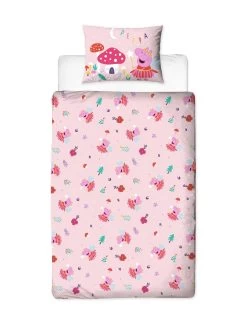 Peppa Pig Magic Single Duvet Cover Set - Pink -Home Comprehensive V3MLG SQ3 0000000063 PINK SLd