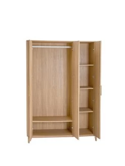 Very Home Carina 3 Door Wardrobe - Oak -Home Comprehensive V3R9A SQ4 0000000006 OAK SLd