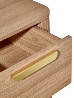 Very Home Carina 1 Drawer Bedside Chest - Oak -Home Comprehensive V3RCV SQ4 0000000006 OAK SLd