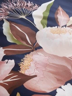 Catherine Lansfield Opulent Floral Reversible Duvet Cover Set - Navy 11 Catherine Lansfield Opulent Floral Reversible Duvet Cover Set - Navy -Home Comprehensive V48NH SQ4 0000000048 NAVY SLd1