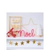Bombay Duck Noel Rope Word Christmas Decoration - Neon Coral