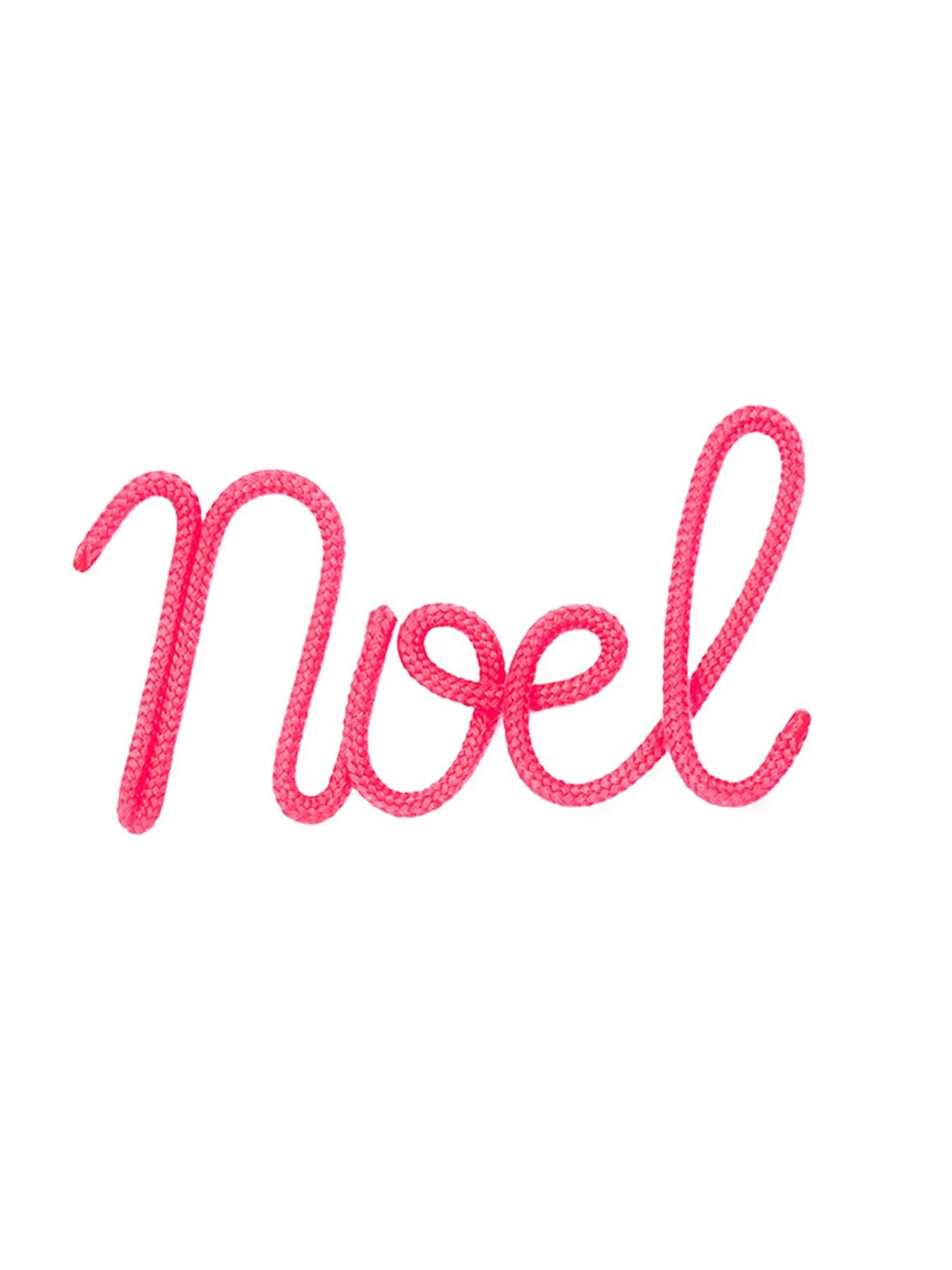 Bombay Duck Noel Rope Word Christmas Decoration - Neon Coral 4 Bombay Duck Noel Rope Word Christmas Decoration - Neon Coral - Image 2