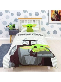 Disney Star Wars Mandolorian Grogu Single Duvet Set - Multi