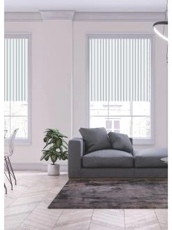 Very Home Coastal Stripe Printed Blackout Roller Blind -Home Comprehensive V74S2 SQ3 0000000216 BLUE WHITE SLd1