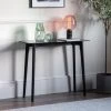Gallery Simard GlassĀ TopĀ Console Table - Black 1 Gallery Simard GlassĀ TopĀ Console Table - Black -Home Comprehensive V76NG SQ1 0000000004 BLACK RSr