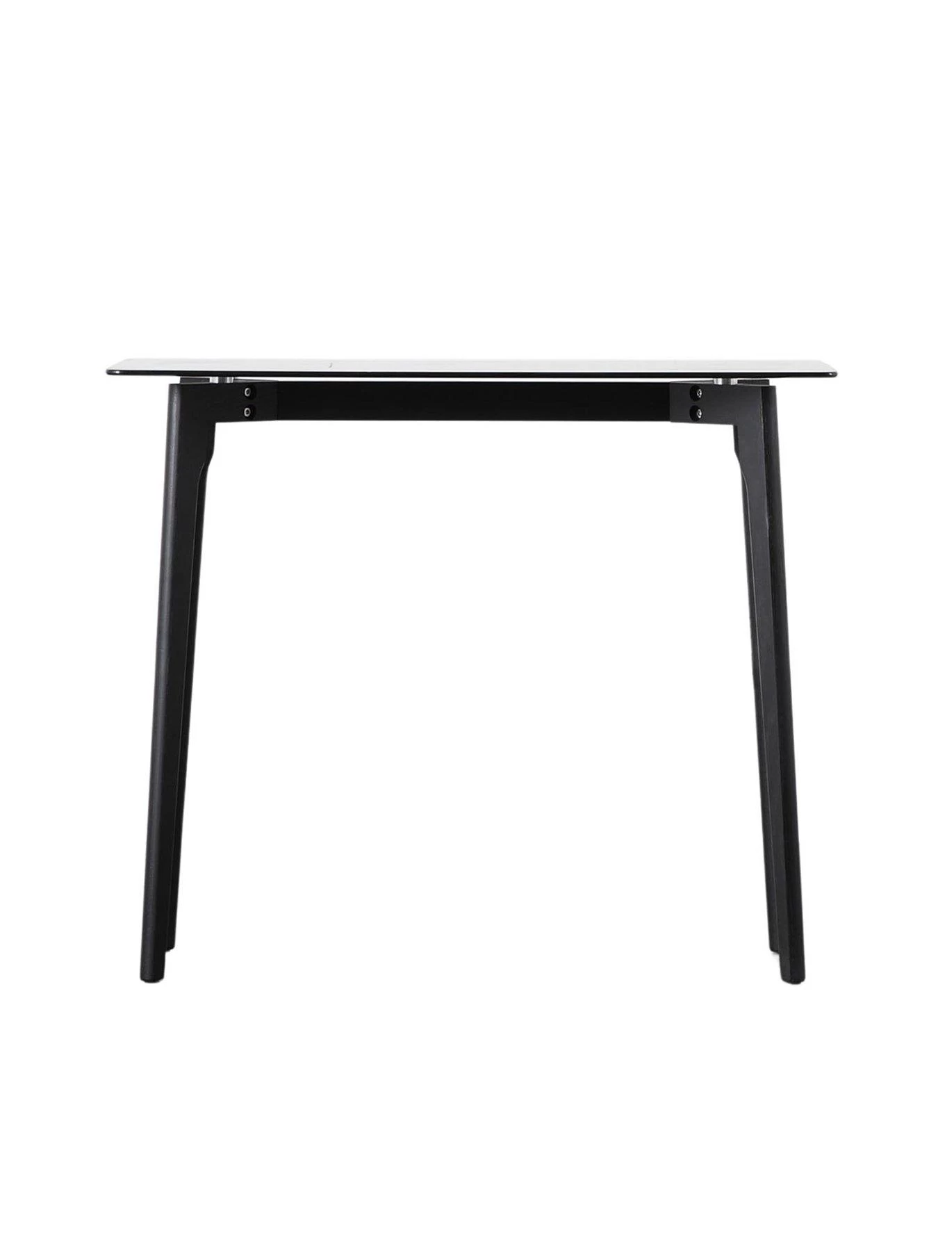 Gallery Simard Glass Top Console Table - Black 5 Gallery Simard Glass Top Console Table - Black - Image 3