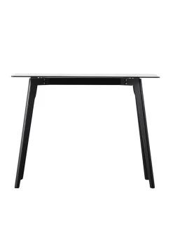 Gallery Simard Glass Top Desk - Black -Home Comprehensive V76P3 SQ3 0000000004 BLACK SLd