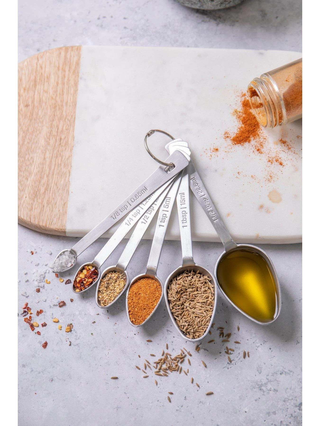 MasterClass Smart Space 6-Piece Measuring Spoon Set 5 MasterClass Smart Space 6-Piece Measuring Spoon Set - Image 3