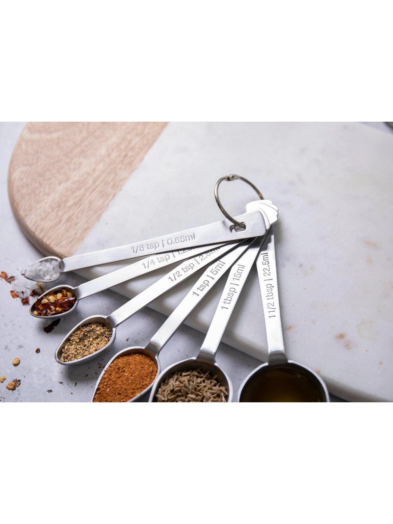 MasterClass Smart Space 6-Piece Measuring Spoon Set 6 MasterClass Smart Space 6-Piece Measuring Spoon Set - Image 4