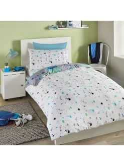 Bedlam Game Glow In The Dark Single Duvet Cover Set - Multi -Home Comprehensive V7B92 SQ5 0000000029 MULTI SLd2