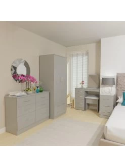 SWIFT Elton Ready Assembled 5 Drawer Chest - FSC® Certified -Home Comprehensive V7QP8 SQ2 0000000005 GREY RSr