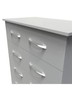 SWIFT Elton Ready Assembled 5 Drawer Chest - FSC® Certified -Home Comprehensive V7QP8 SQ4 0000000005 GREY SLd