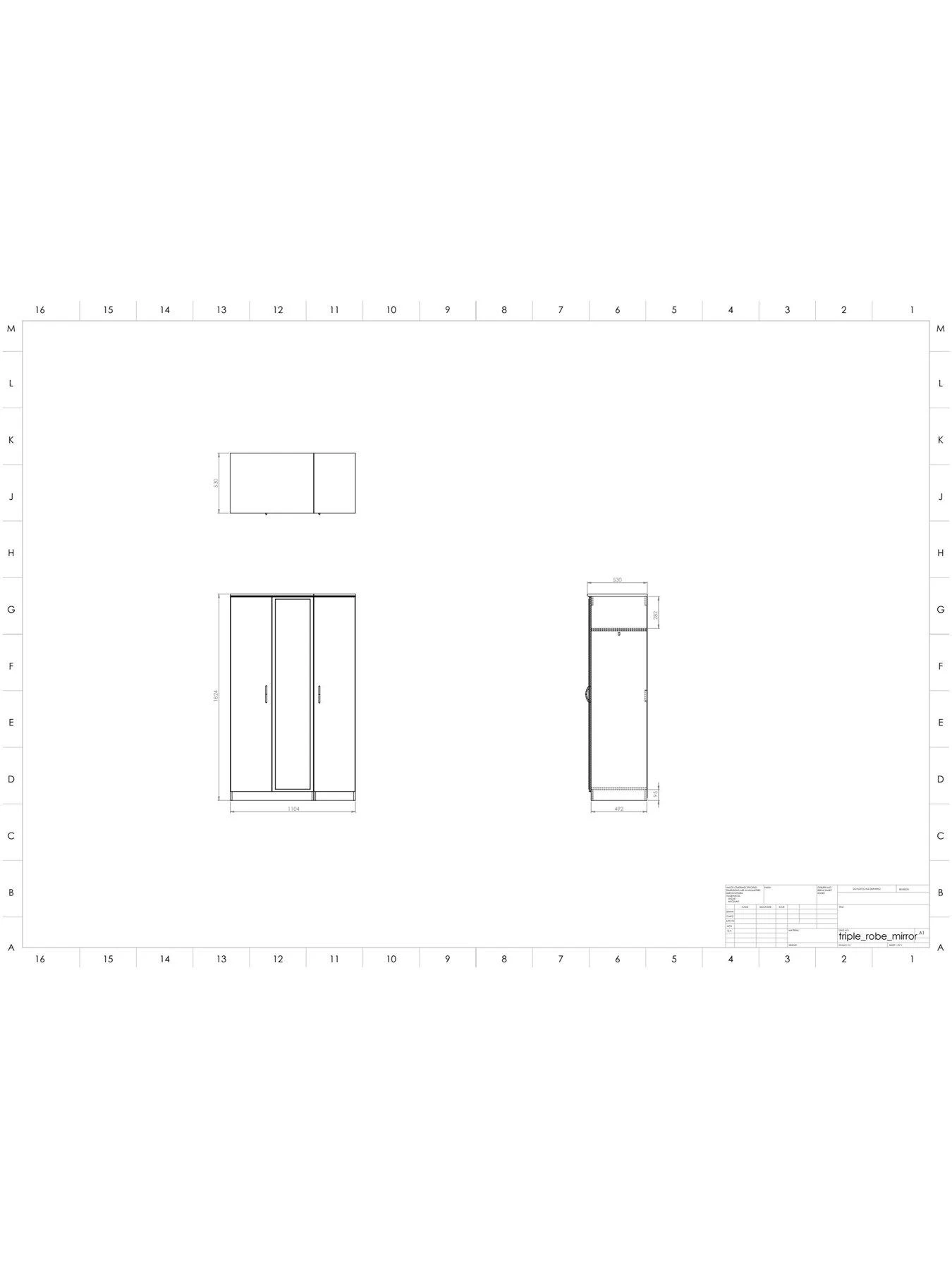 SWIFT Elton Part Assembled 3 Door Mirrored Wardrobe - FSC® Certified 9 SWIFT Elton Part Assembled 3 Door Mirrored Wardrobe - FSC® Certified - Image 7
