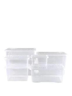 Wham Set Of 7 Crystal Storage Boxes