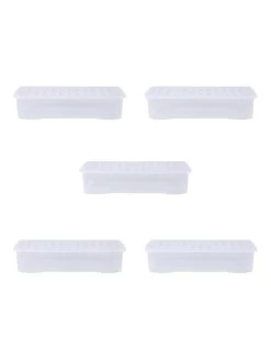 Wham Set Of 5 Crystal Storage Boxes – 42-litre Capacity 10 Wham Set Of 5 Crystal Storage Boxes – 42-litre Capacity -Home Comprehensive V7SWZ SQ4 0000000647 CLEAR SLd2