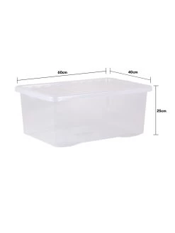 Wham Set Of 5 Crystal Storage Boxes – 45-litre Capacity 9 Wham Set Of 5 Crystal Storage Boxes – 45-litre Capacity -Home Comprehensive V7SX2 SQ3 0000000647 CLEAR SLd1