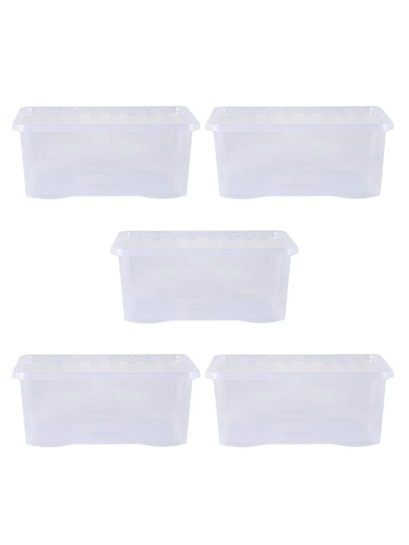 Wham Set Of 5 Crystal Storage Boxes – 45-litre Capacity 6 Wham Set Of 5 Crystal Storage Boxes – 45-litre Capacity - Image 4