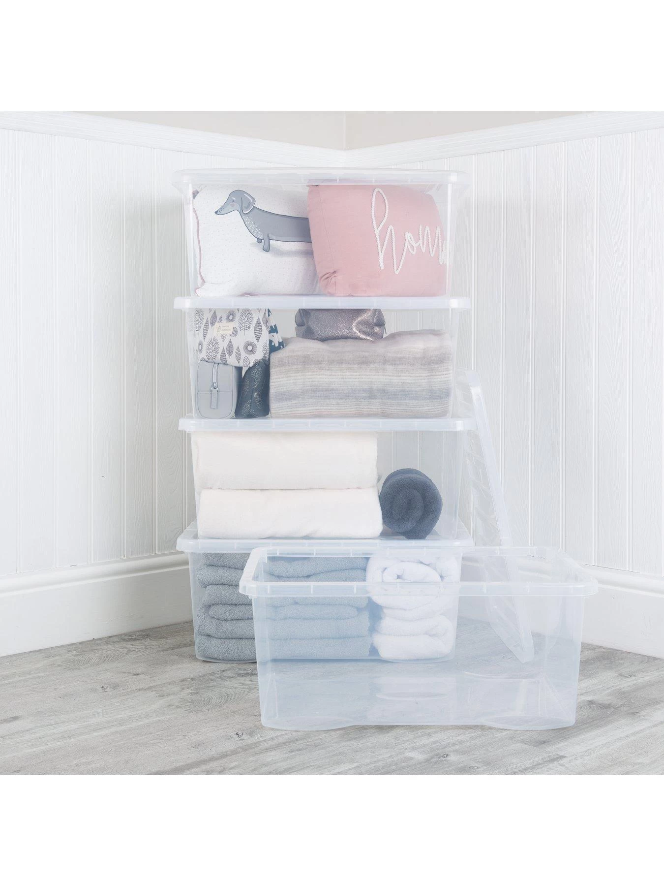 Wham Set Of 5 Crystal Storage Boxes – 45-litre Capacity 7 Wham Set Of 5 Crystal Storage Boxes – 45-litre Capacity - Image 5