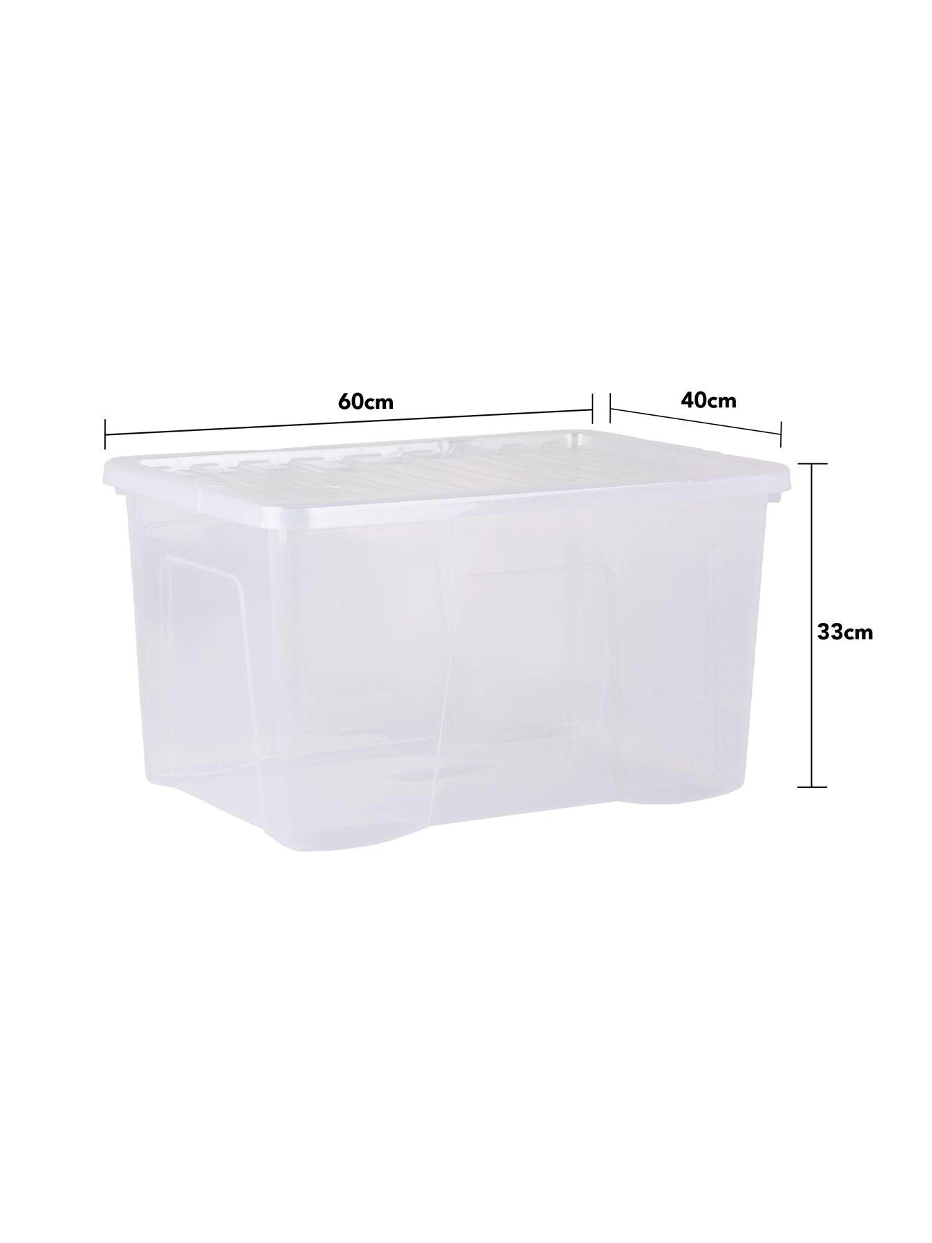 Wham Set Of 5 Crystal Storage Boxes – 60-litre Capacity 5 Wham Set Of 5 Crystal Storage Boxes – 60-litre Capacity - Image 3