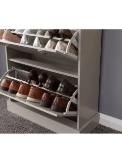 GFW Kendal Deluxe Shoe Cabinet - Grey -Home Comprehensive V7Y6D SQ6 0000000005 GREY SLd2