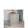 GFW Kendal 3 Drawer Chest - Grey