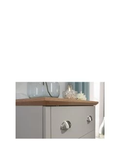 GFW Kendal 3 Drawer Chest - Grey -Home Comprehensive V84DH SQ3 0000000005 GREY SLa