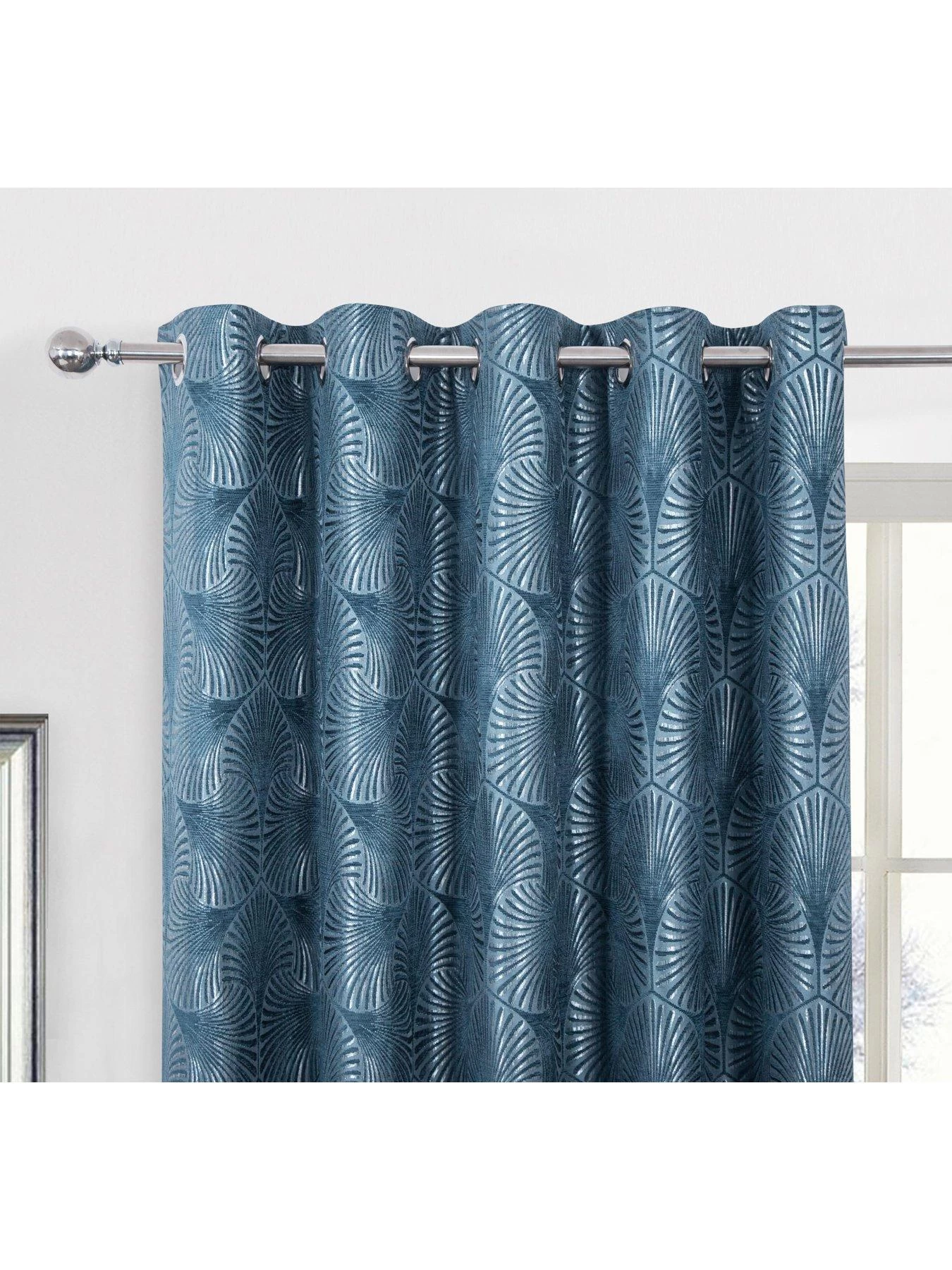 Very Home Chrissy Eyelet Lined Curtains 4 Very Home Chrissy Eyelet Lined Curtains - Image 2