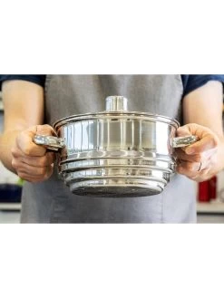 KitchenCraft Stainless Steel Universal Steamer Insert 9 KitchenCraft Stainless Steel Universal Steamer Insert -Home Comprehensive V8RMN SQ3 0000000166 STAINLESS STEEL SLd1