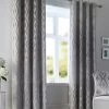 Curtina Marco Eyelet Curtains 2 Curtina Marco Eyelet Curtains -Home Comprehensive V8UNK SQ1 0000000035 SILVER SLf