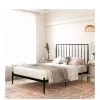 Dorel Home Giulia Modern Metal Double Bed Frame - Black 1 Dorel Home Giulia Modern Metal Double Bed Frame - Black -Home Comprehensive V9CRJ SQ1 0000000004 BLACK SLa