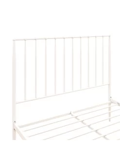 Dorel Home Giulia Modern Metal Double Bed Frame - White -Home Comprehensive V9CRK SQ6 0000000013 WHITE SLd3