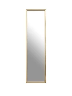 Premier Housewares Plastic Frame Over Door Mirror - Gold