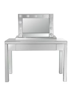 Rialto Mirrored Dressing Table With Lit Hollywood Mirror 9 Rialto Mirrored Dressing Table With Lit Hollywood Mirror -Home Comprehensive V9VB6 SQ2 0000002051 MIRROR SLf