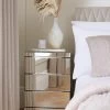Rialto Mirrored 3 Drawer Bedside Chest -Home Comprehensive V9VB8 SQ1 0000002051 MIRROR RSr