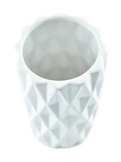 Everyday White Geo Vase 8 Everyday White Geo Vase -Home Comprehensive VA3FC SQ2 0000000013 WHITE SLd