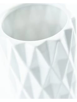Everyday White Geo Vase 9 Everyday White Geo Vase -Home Comprehensive VA3FC SQ3 0000000013 WHITE SLd1